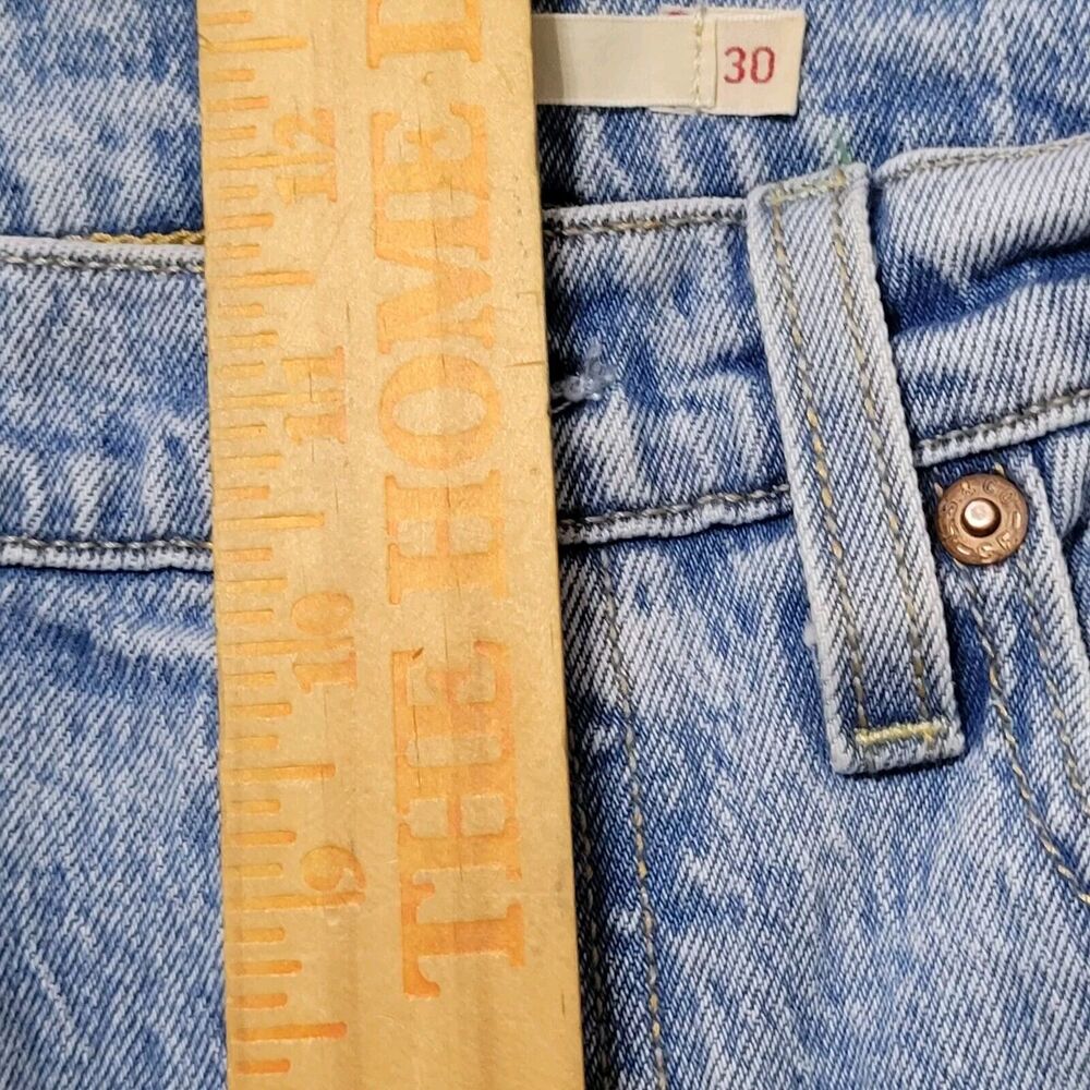 *SOLD**Levi's Jeans Womens 30 Blue Denim Wedgie Straight High Rise Jeans 30Wx27L - Picture 7 of 15